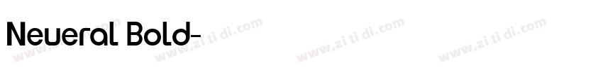 Neueral Bold字体转换